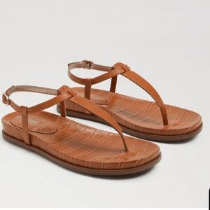Sam Edelman Women's Naomi Crocodile Leather Thong Sandals/Very Good/Sz 9